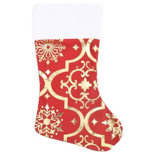 Luksuzna podloga za božićno drvce s čarapom crvena 122 cm Cijena