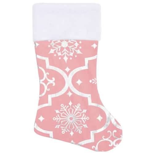 Luksuzna podloga za božićno drvce s čarapom ružičasta 90 cm Cijena