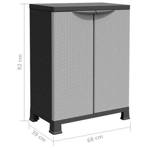 Plastični ormarić 68 x 39 x 92 cm dizajn ratana - 68 x 39 x 92 cm 1 Cijena