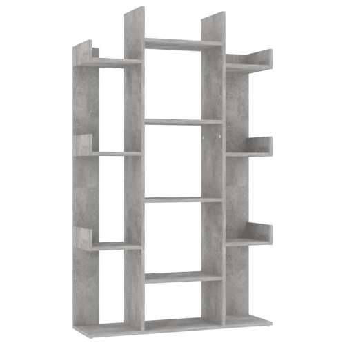 Ormarić za knjige boja betona 86x25,5x140 cm konstruirano drvo - Beton siva 1 86 cm Cijena