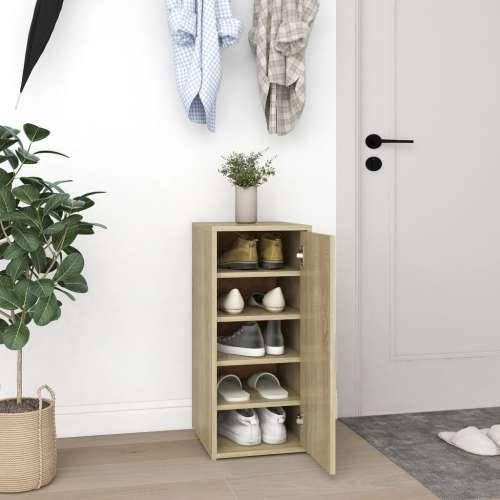 Ormarić za cipele boja hrasta sonome 32 x 35 x 70 cm od iverice - sonoma hrast 31.5 x 35 x 70 cm 1 shoe cabinet with door Cijena