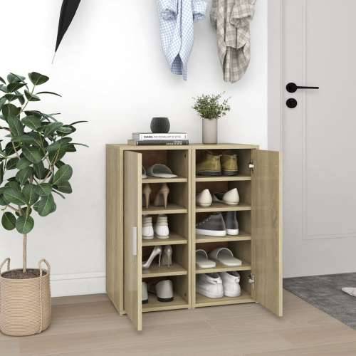 Ormarići za cipele 2 kom boja hrasta 32 x 35 x 70 cm iverica - sonoma hrast 31.5 x 35 x 70 cm 1 2x shoe cabinet with door Cijena