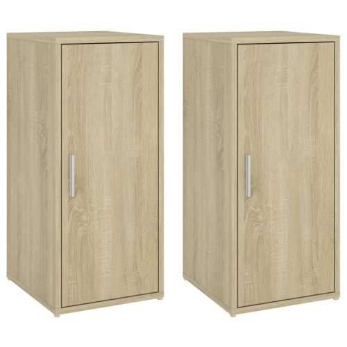Ormarići za cipele 2 kom boja hrasta 32 x 35 x 70 cm iverica - sonoma hrast 31.5 x 35 x 70 cm 1 2x shoe cabinet with door Cijena