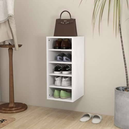 Ormarić za cipele bijeli 31,5 x 35 x 70 cm konstruirano drvo - Bijela 31.5 x 35 x 70 cm 1 shoe cabinet without door Cijena
