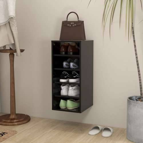 Ormarić za cipele crni 31,5 x 35 x 70 cm od iverice  - Crna 31.5 x 35 x 70 cm 1 shoe cabinet without door Cijena