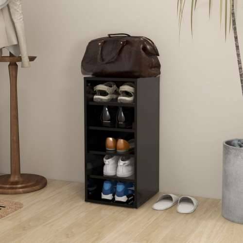 Ormarić za cipele crni 31,5 x 35 x 70 cm od iverice  - Crna 31.5 x 35 x 70 cm 1 shoe cabinet without door Cijena