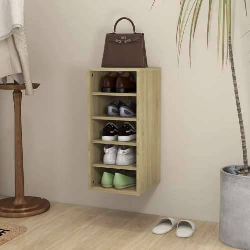 Ormarić za cipele boja hrasta 31,5x35x70 cm konstruirano drvo - sonoma hrast 31.5 x 35 x 70 cm 1 shoe cabinet without door Cijena