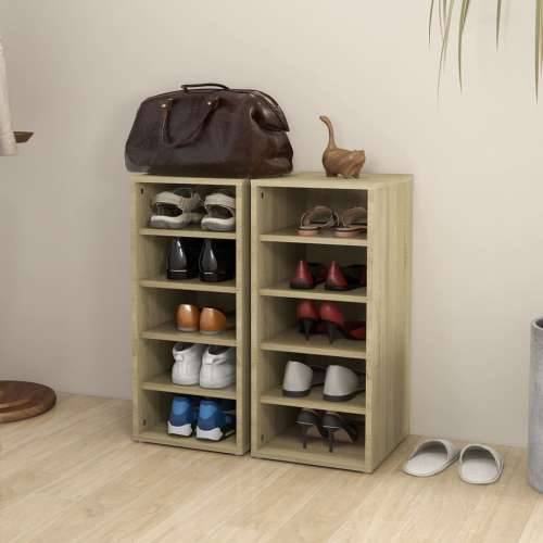 Ormarići za cipele 2 kom boja hrasta 31,5 x 35 x 70 cm drveni - sonoma hrast 31.5 x 35 x 70 cm 1 2x shoe cabinet without door Cijena