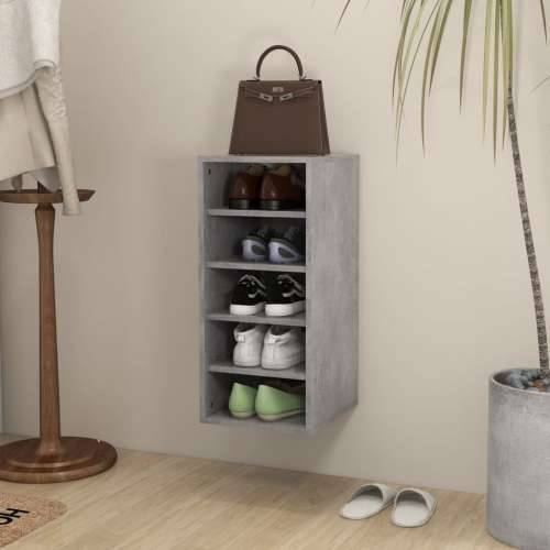 Ormarić za cipele boja betona 31,5x35x70 cm konstruirano drvo - Beton siva 31.5 x 35 x 70 cm 1 shoe cabinet without door Cijena