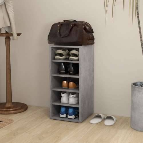 Ormarić za cipele boja betona 31,5x35x70 cm konstruirano drvo - Beton siva 31.5 x 35 x 70 cm 1 shoe cabinet without door Cijena