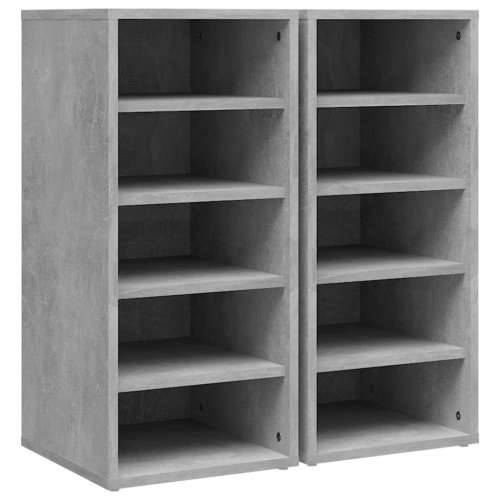 Ormarići za cipele 2 kom boja betona 31,5 x 35 x 70 cm drveni - Beton siva 31.5 x 35 x 70 cm 1 2x shoe cabinet without door Cijena