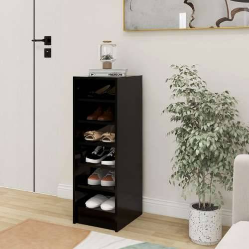 Ormarić za cipele crni 31,5 x 35 x 90 cm konstruirano drvo - Crna 31.5 x 35 x 92 cm 1 shoe cabinet without door Cijena