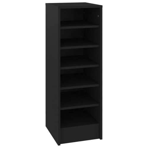 Ormarić za cipele crni 31,5 x 35 x 90 cm konstruirano drvo - Crna 31.5 x 35 x 92 cm 1 shoe cabinet without door Cijena