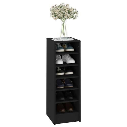 Ormarić za cipele crni 31,5 x 35 x 90 cm konstruirano drvo - Crna 31.5 x 35 x 92 cm 1 shoe cabinet without door Cijena