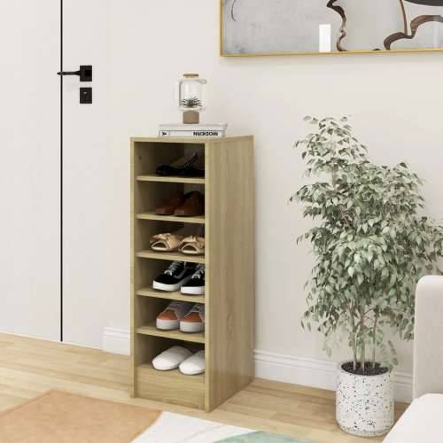 Ormarić za cipele boja hrasta 31,5x35x90 cm konstruirano drvo - sonoma hrast 31.5 x 35 x 92 cm 1 shoe cabinet without door Cijena