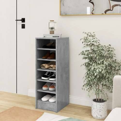 Ormarić za cipele boja betona 31,5x35x90 cm konstruirano drvo - Beton siva 31.5 x 35 x 90 cm 1 shoe cabinet without door Cijena
