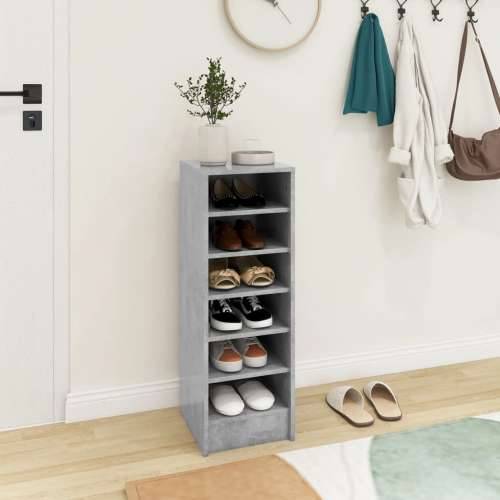 Ormarić za cipele boja betona 31,5x35x90 cm konstruirano drvo - Beton siva 31.5 x 35 x 90 cm 1 shoe cabinet without door Cijena