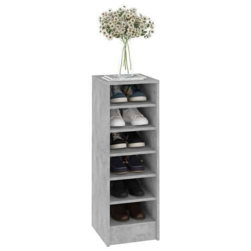 Ormarić za cipele boja betona 31,5x35x90 cm konstruirano drvo - Beton siva 31.5 x 35 x 90 cm 1 shoe cabinet without door Cijena