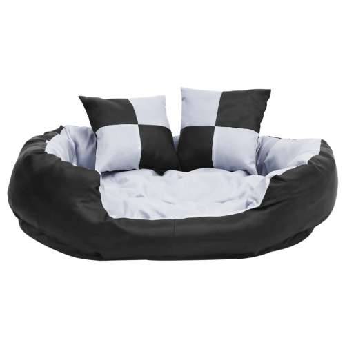 Dvostrani perivi jastuk za pse sivo-crni 85 x 70 x 20 cm Cijena