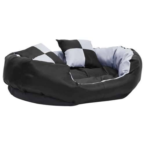 Dvostrani perivi jastuk za pse sivo-crni 85 x 70 x 20 cm Cijena