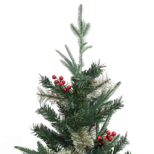 Božićno drvce sa šiškama zeleno 195 cm PVC i PE 195 x 80 cm 1 Cijena