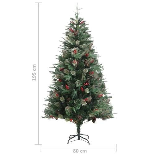 Božićno drvce sa šiškama zeleno 195 cm PVC i PE 195 x 80 cm 1 Cijena