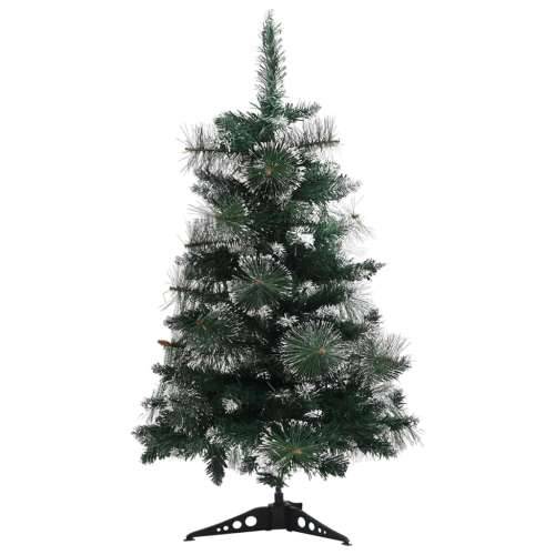 Umjetno božićno drvce sa stalkom zeleno-bijelo 60 cm PVC Cijena