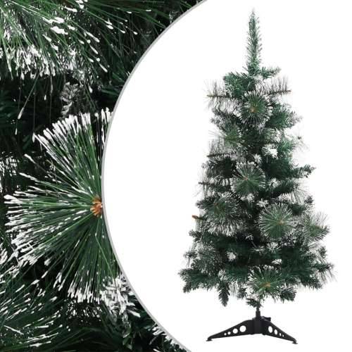 Umjetno božićno drvce sa stalkom zeleno-bijelo 90 cm PVC