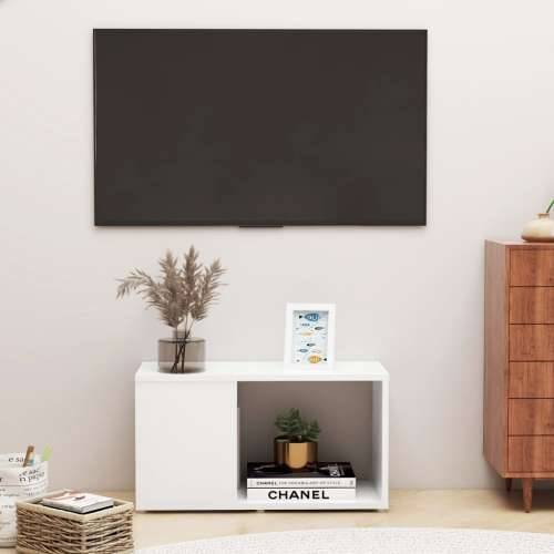 TV ormarić bijeli 60 x 24 x 32 cm od iverice - Bijela 1 60 x 24 x 32 cm Cijena