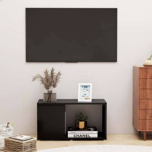 TV ormarić crni 60 x 24 x 32 cm od iverice - Crna 1 60 x 24 x 32 cm Cijena