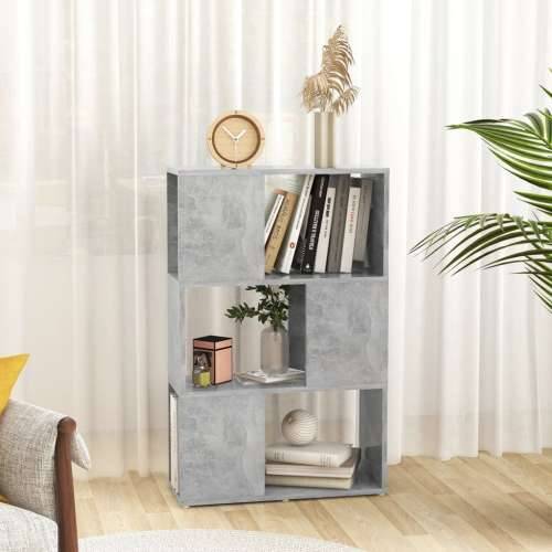 Ormarić za knjige / pregrada boja betona 60x24x94 cm drveni - Beton siva 1 60 x 24 x 94 cm Cijena