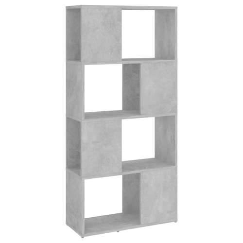 Ormarić za knjige / Paravan - Sobna pregrada boja betona 60x24x124,5 cm - Beton siva 1 60 x 24 x 124.5 cm Cijena