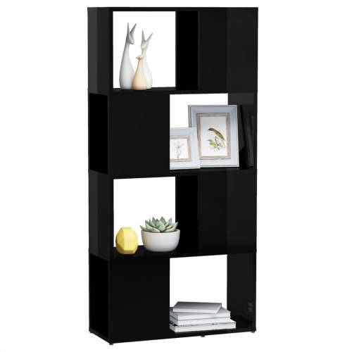 Ormarić za knjige / Paravan - Sobna pregrada sjajni crni 60x24x124,5 cm - visoko sjajno crna 1 60 x 24 x 124.5 cm Cijena