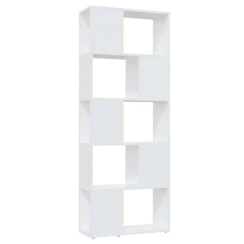 Ormarić za knjige / Paravan - Sobna pregrada bijeli 60x24x155 cm drvena - Bijela 1 60 x 24 x 155 cm Cijena