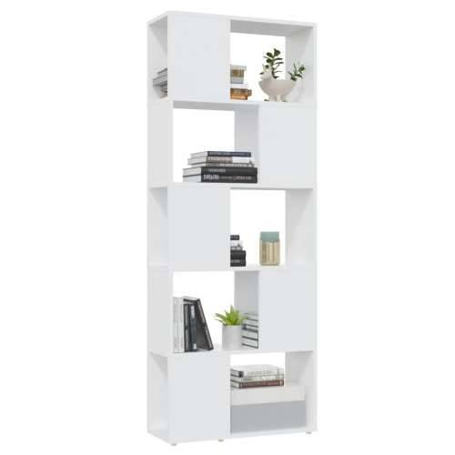 Ormarić za knjige / Paravan - Sobna pregrada bijeli 60x24x155 cm drvena - Bijela 1 60 x 24 x 155 cm Cijena