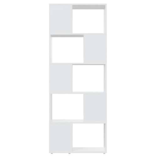 Ormarić za knjige / Paravan - Sobna pregrada bijeli 60x24x155 cm drvena - Bijela 1 60 x 24 x 155 cm Cijena
