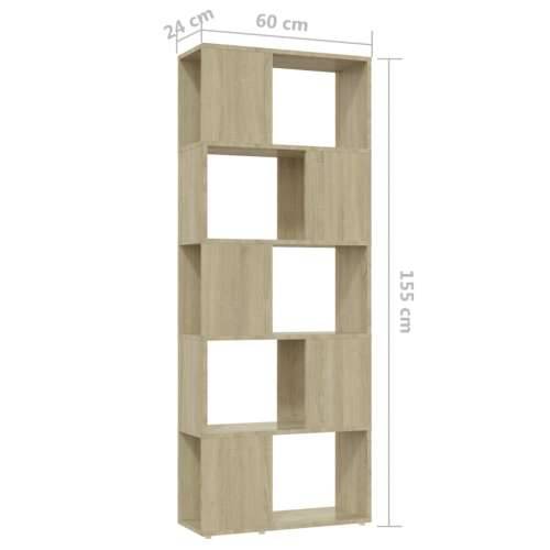 Ormarić za knjige / Paravan - Sobna pregrada boja hrasta 60x24x155 cm - sonoma hrast 1 60 x 24 x 155 cm Cijena