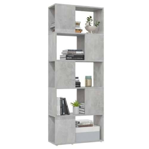 Ormarić za knjige / Paravan - Sobna pregrada boja betona 60 x 24 x 155 cm - Beton siva 1 60 x 24 x 155 cm Cijena