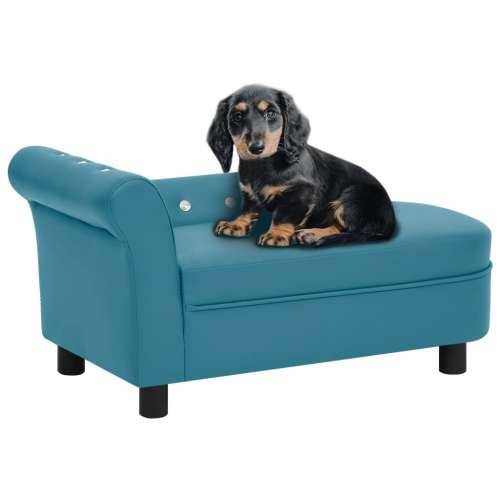 Sofa za pse tirkizna 83 x 45 x 42 cm od umjetne kože Cijena