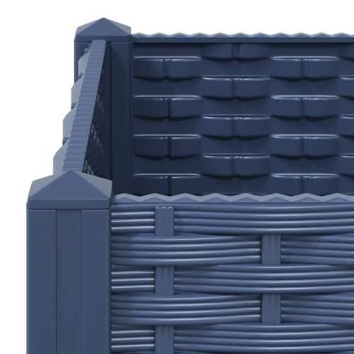 Povišena gredica 80x80x38 cm od polipropilena - Plavo-siva 80 x 80 x 38 cm 1 Cijena