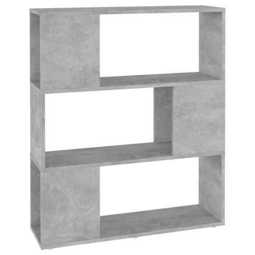 Ormarić za knjige / pregrada boja betona 80x24x94 cm drvena - Beton siva 1 80 x 24 x 94 cm Cijena