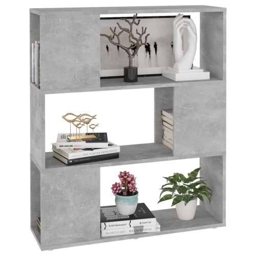 Ormarić za knjige / pregrada boja betona 80x24x94 cm drvena - Beton siva 1 80 x 24 x 94 cm Cijena
