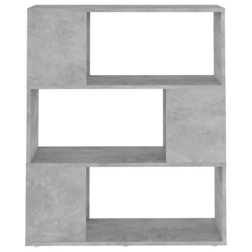 Ormarić za knjige / pregrada boja betona 80x24x94 cm drvena - Beton siva 1 80 x 24 x 94 cm Cijena