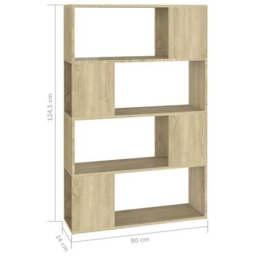 Ormarić za knjige / pregrada boja hrasta 80x24x124,5 cm drveni - sonoma hrast 1 80 x 24 x 124.5 cm Cijena