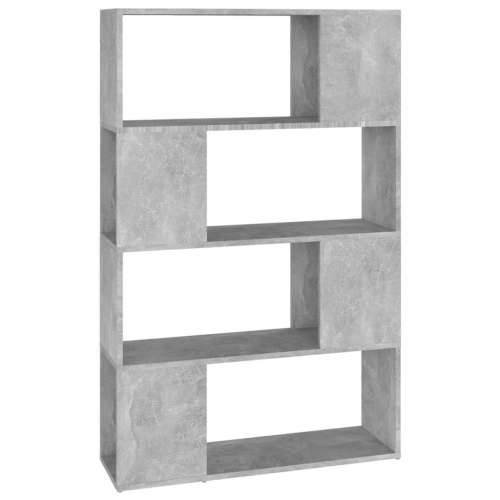Ormarić za knjige / pregrada boja betona 80x24x124,5 cm drveni - Beton siva 1 80 x 24 x 124.5 cm Cijena