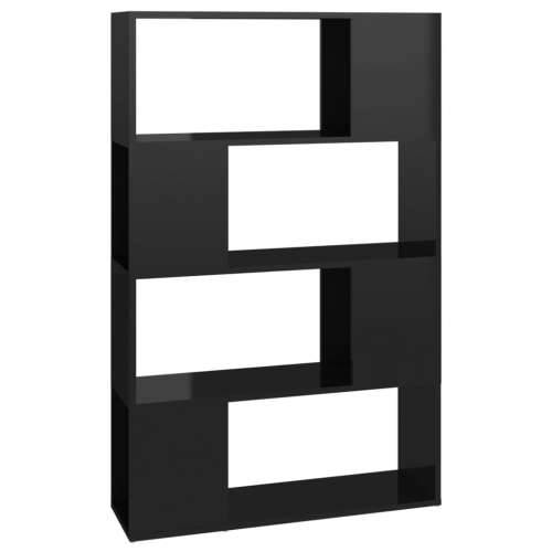 Ormarić za knjige / Paravan - Sobna pregrada sjajni crni 80x24x124,5 cm - visoko sjajno crna 1 80 x 24 x 124.5 cm Cijena