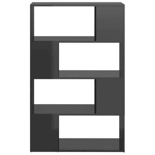 Ormarić za knjige / Paravan - Sobna pregrada sjajni sivi 80x24x124,5 cm - visoko sjajno siva 1 80 x 24 x 124.5 cm Cijena