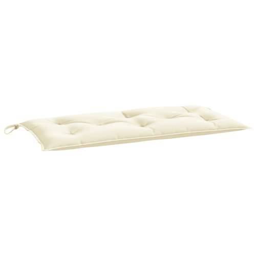 Jastuk za vrtnu klupu krem bijeli 110x50x7 cm od tkanine Oxford Cijena