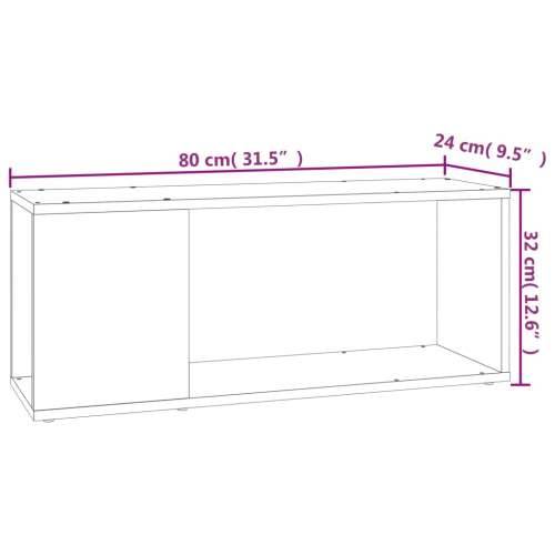TV ormarić bijeli 80 x 24 x 32 cm od konstruiranog drva - Bijela 1 80 x 24 x 32 cm Cijena