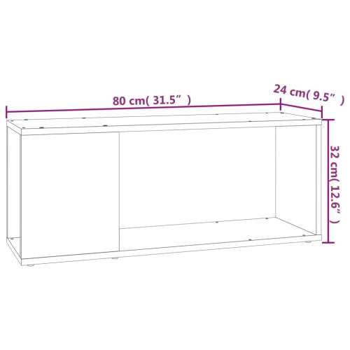 TV ormarić crni 80 x 24 x 32 cm od konstruiranog drva - Crna 1 Cijena